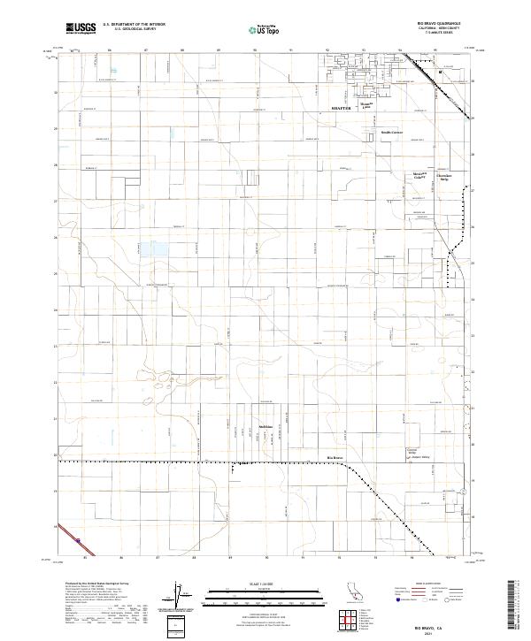 Rio Bravo topographic map thumbnail