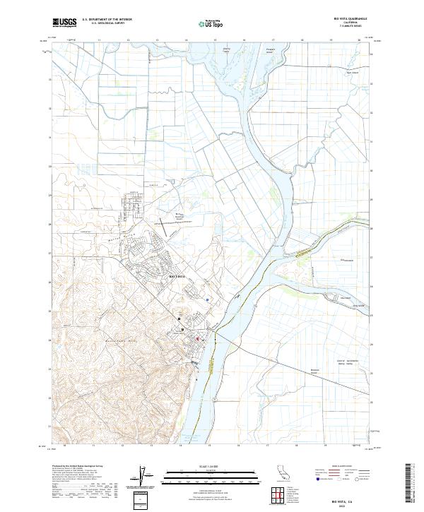 Rio Vista topographic map thumbnail