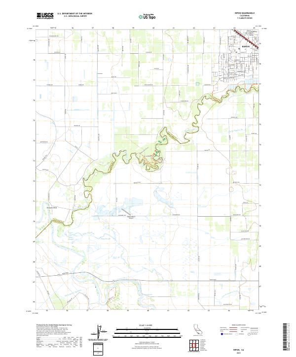 Ripon 2021 topographic map thumbnail