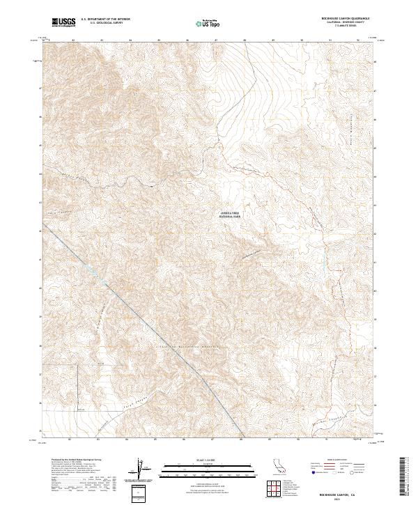 Rockhouse Canyon topographic map thumbnail