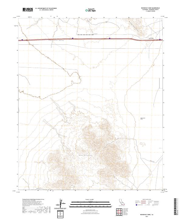 Roosevelt Mine 2021 topographic map thumbnail