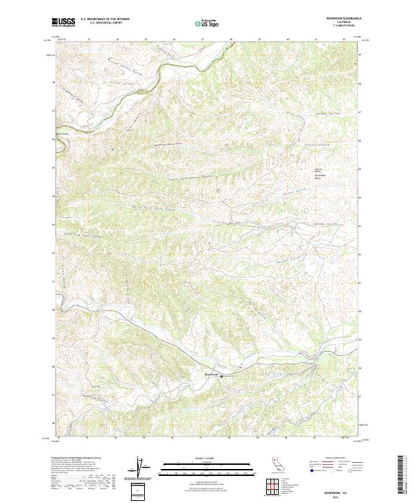 Rosewood topographic map thumbnail