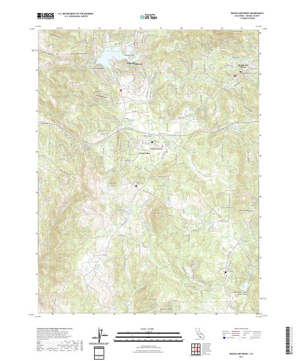 Rough And Ready 2021 topographic map thumbnail