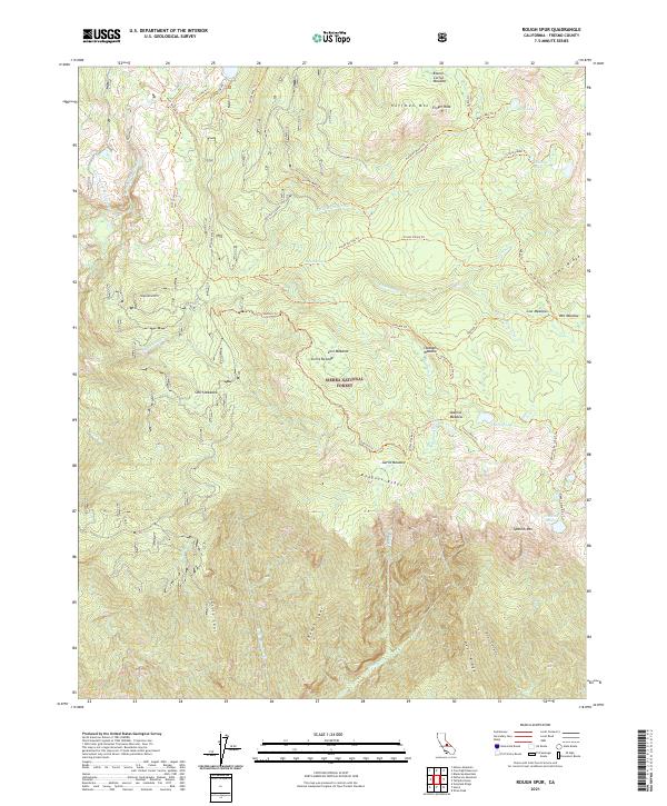 Rough Spur 2021 topographic map thumbnail