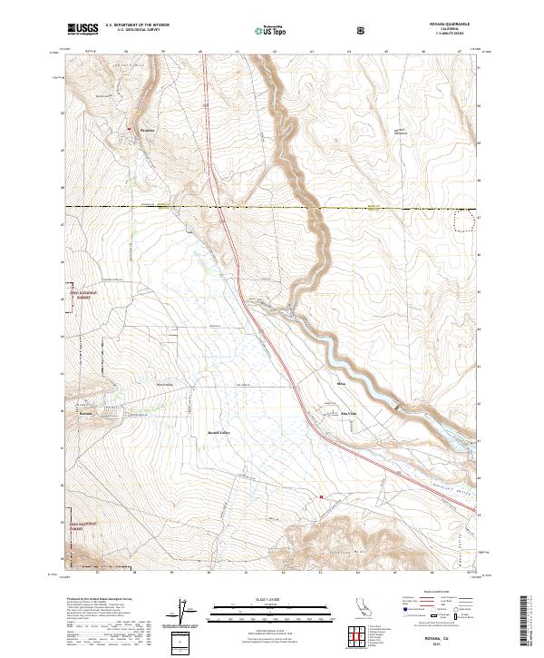 Rovana topographic map thumbnail