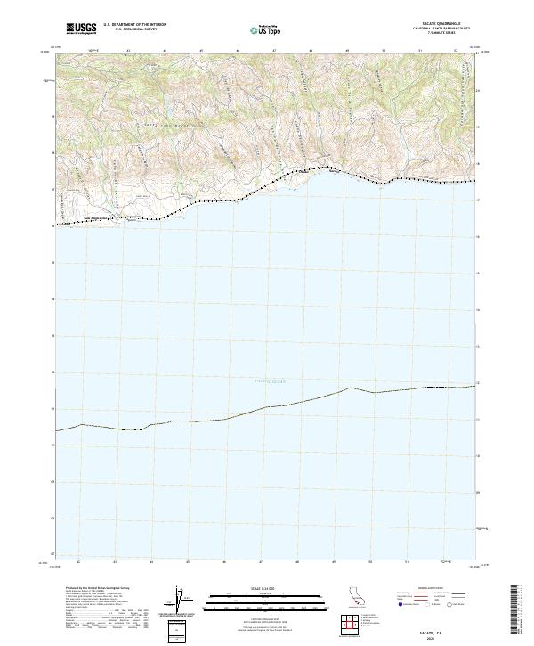 Sacate 2021 topographic map thumbnail