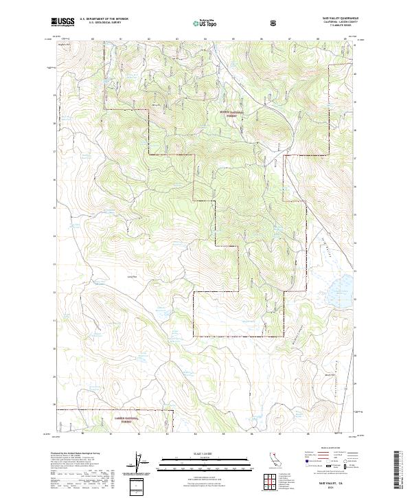 Said Valley 2021 topographic map thumbnail