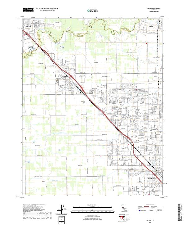 Salida 2021 topographic map thumbnail