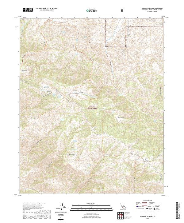Salisbury Potrero topographic map thumbnail