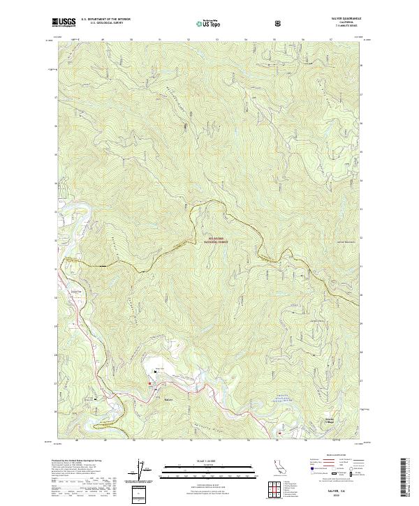 Salyer 2022 topographic map thumbnail