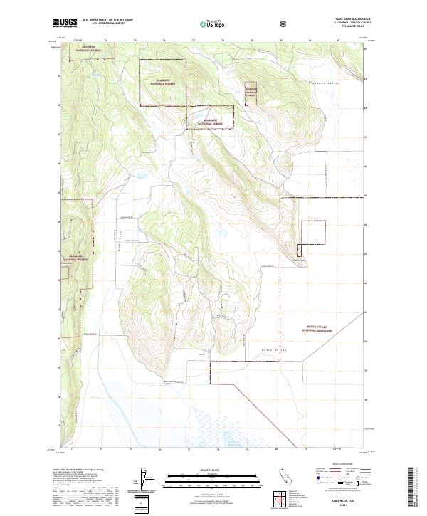 Sams Neck 2022 topographic map thumbnail