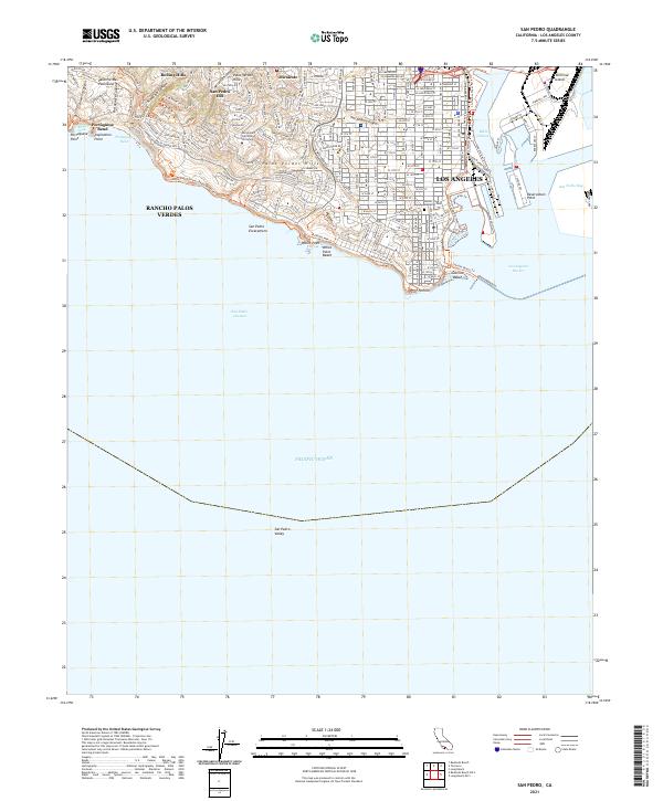 San Pedro 2021 topographic map thumbnail