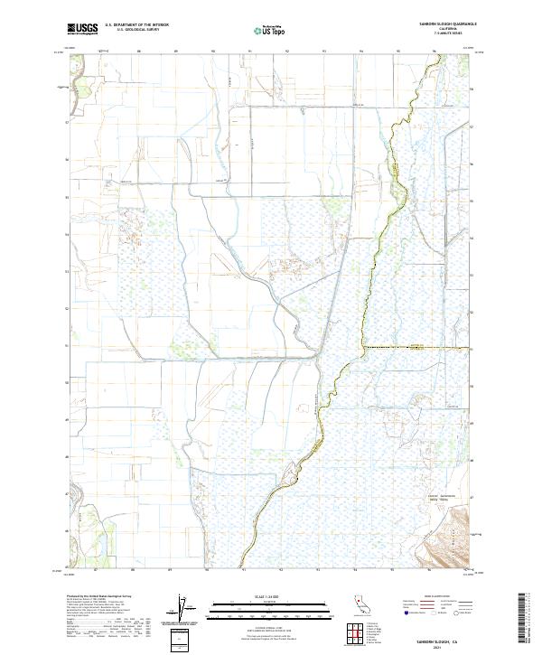 Sanborn Slough topographic map thumbnail