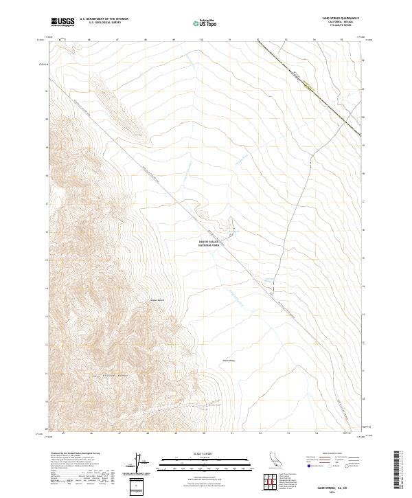 Sand Spring 2021 topographic map thumbnail