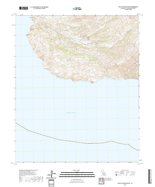 Santa Catalina South topographic map thumbnail