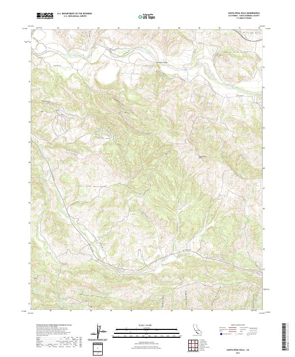 Santa Rosa Hills topographic map thumbnail