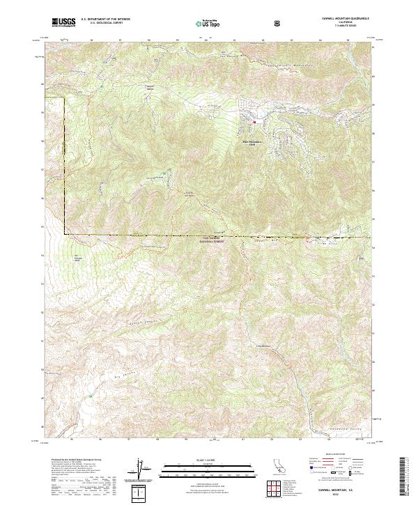 Sawmill Mountain 2022 topographic map thumbnail