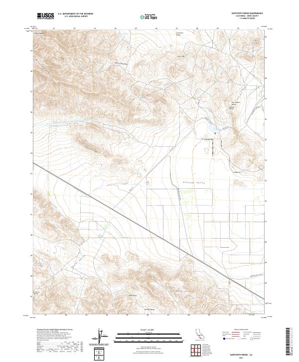 Sawtooth Ridge topographic map thumbnail