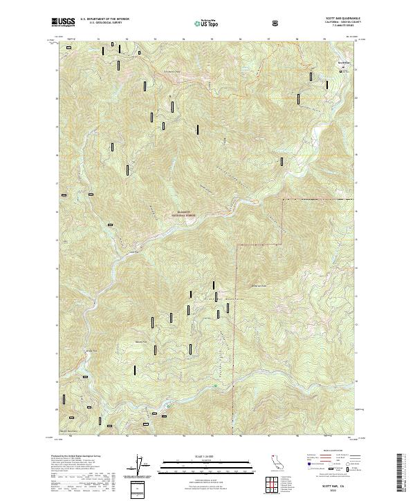 Scott Bar topographic map thumbnail
