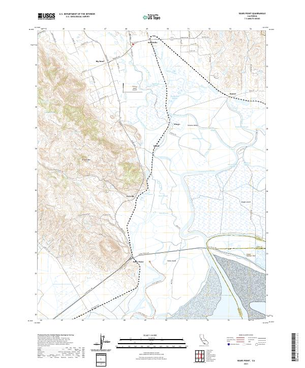 Sears Point 2021 topographic map thumbnail