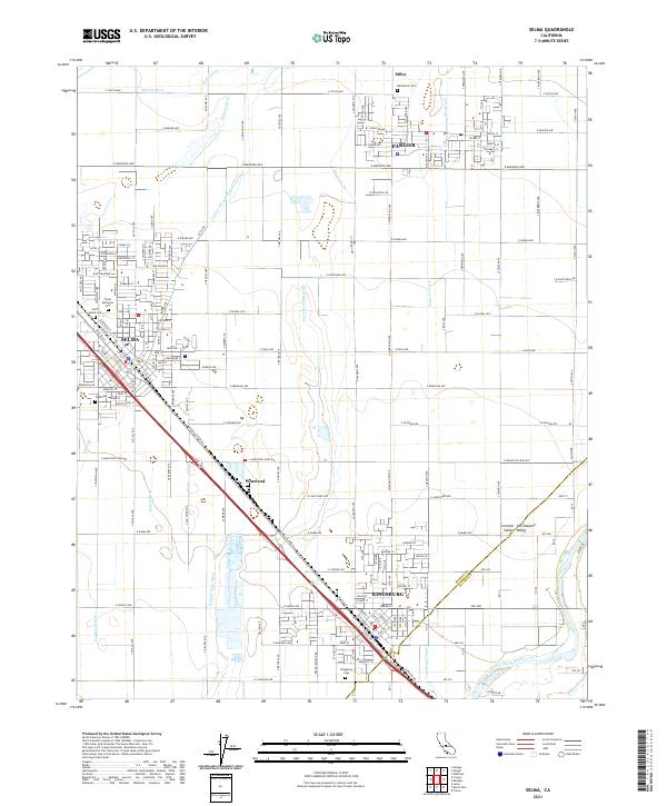 Selma 2021 topographic map thumbnail