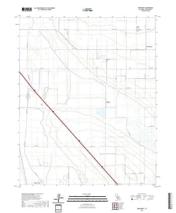 Semitropic topographic map thumbnail