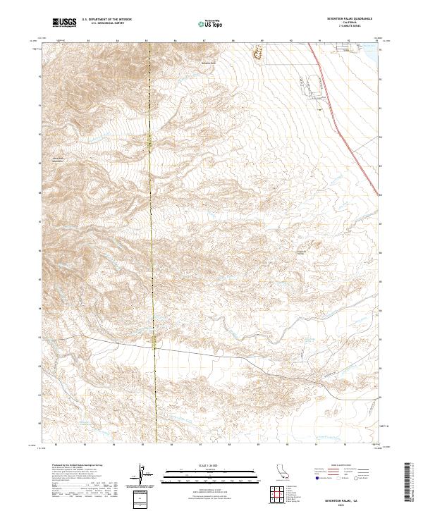 Seventeen Palms topographic map thumbnail
