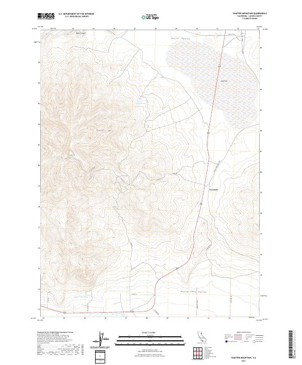 Shaffer Mountain 2021 topographic map thumbnail