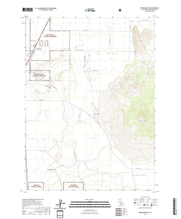 Sheep Mountain 2021 topographic map thumbnail
