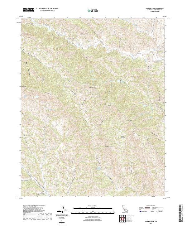 Sherman Peak topographic map thumbnail
