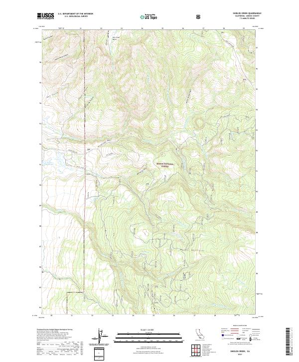 Shields Creek 2021 topographic map thumbnail