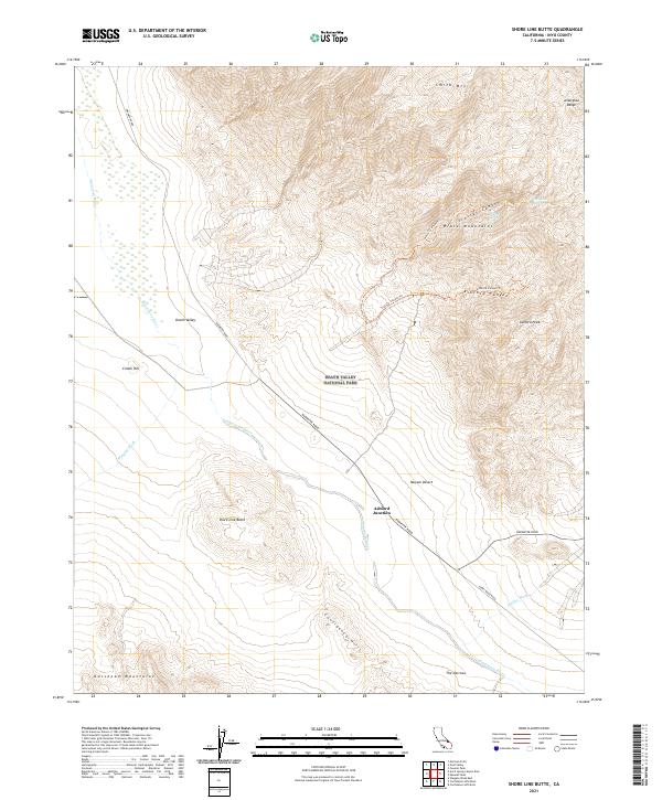 Shore Line Butte topographic map thumbnail