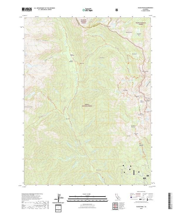 Siligo Peak 2022 topographic map thumbnail
