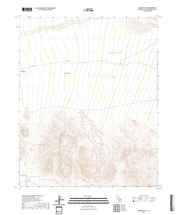 Silurian Hills topographic map thumbnail