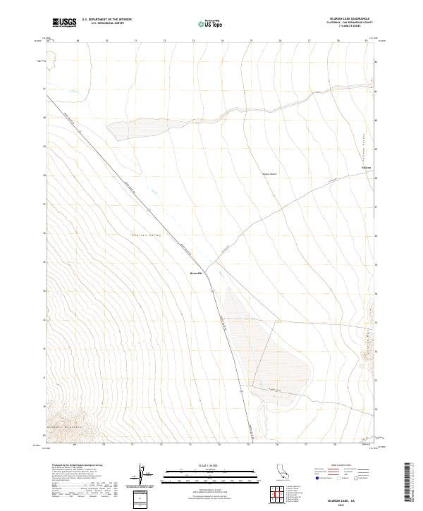 Silurian Lake topographic map thumbnail