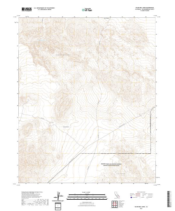 Silver Bell Mine topographic map thumbnail
