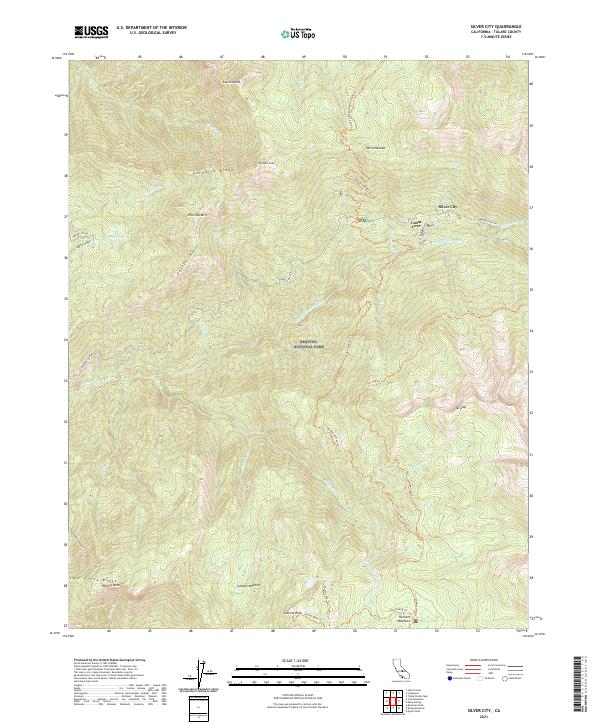 Silver City 2021 topographic map thumbnail
