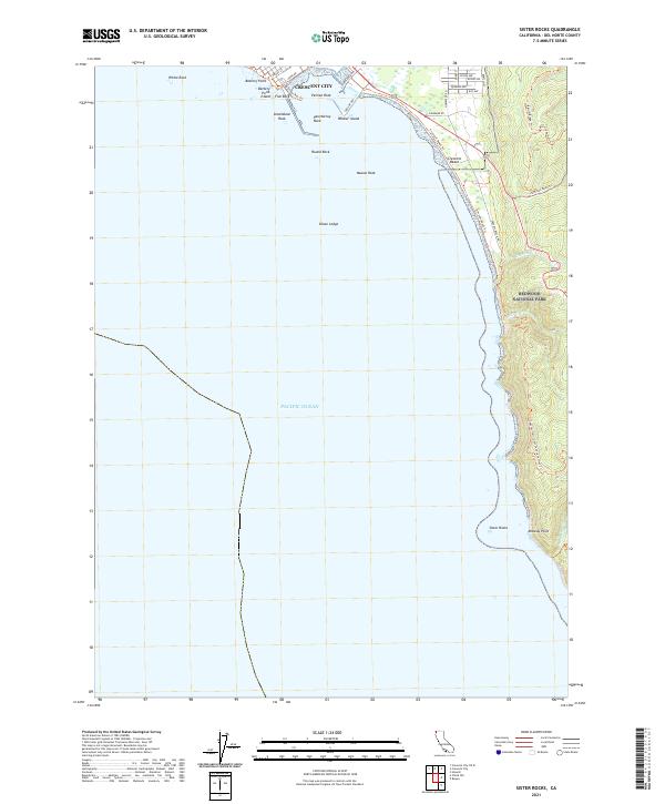 Sister Rocks 2021 topographic map thumbnail