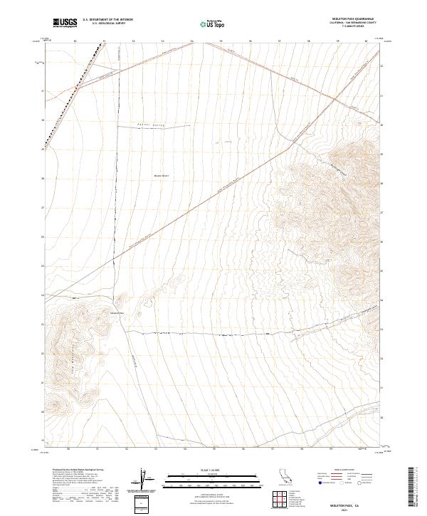 Skeleton Pass 2021 topographic map thumbnail