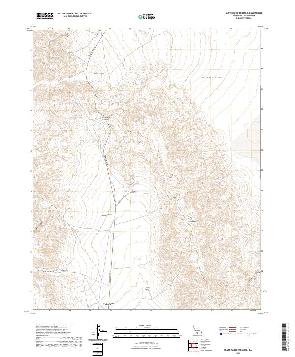 Slate Range Crossing topographic map thumbnail
