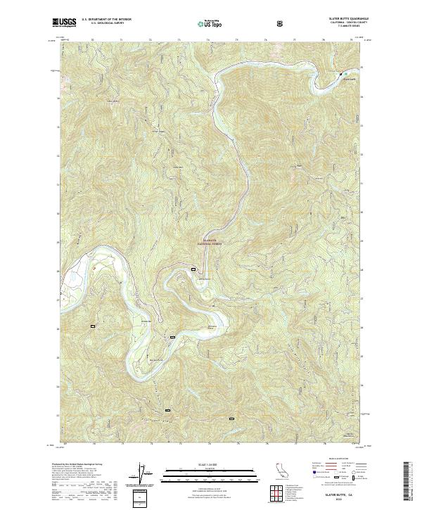 Slater Butte topographic map thumbnail