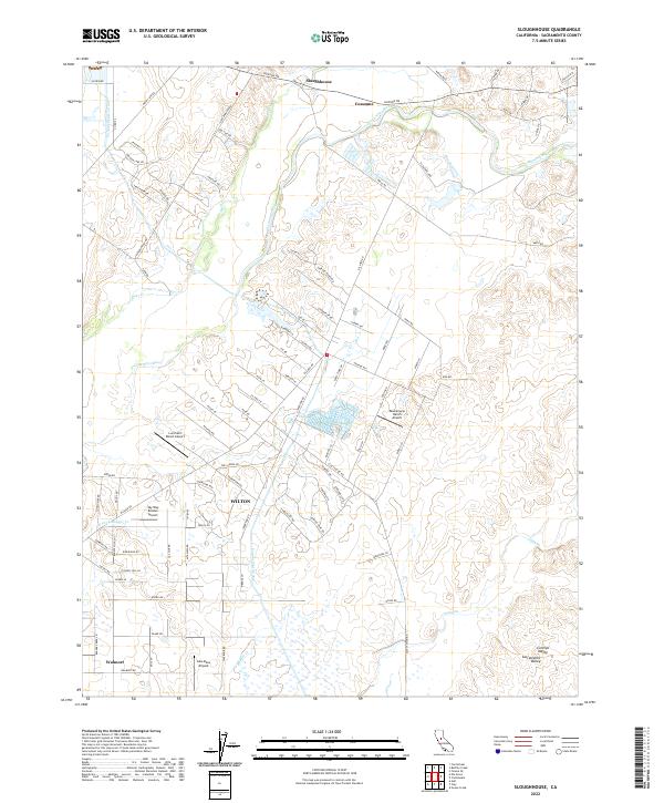 Sloughhouse topographic map thumbnail