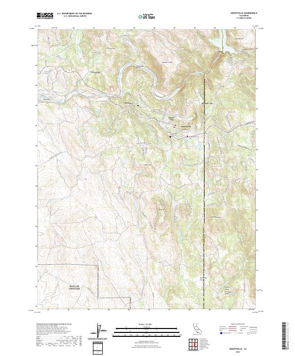 Smartsville topographic map thumbnail