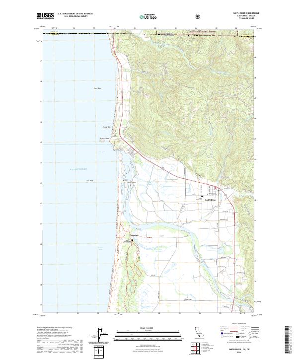 Smith River 2021 topographic map thumbnail