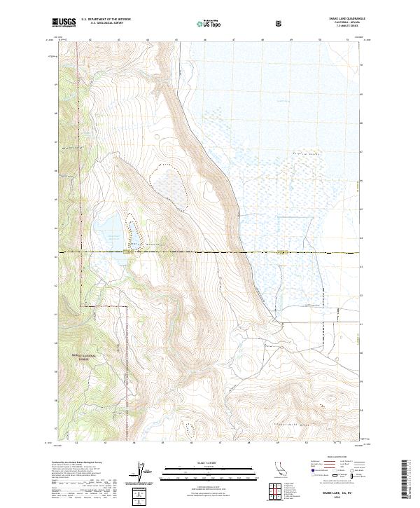 Snake Lake 2022 topographic map thumbnail
