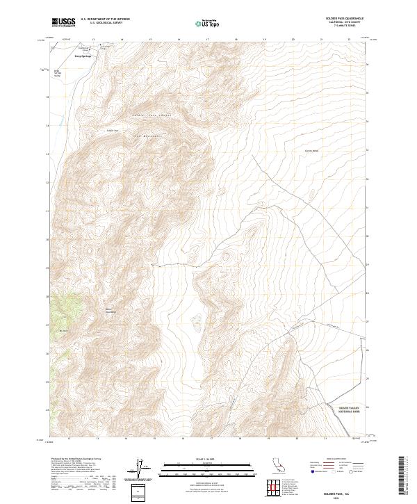 Soldier Pass 2021 topographic map thumbnail