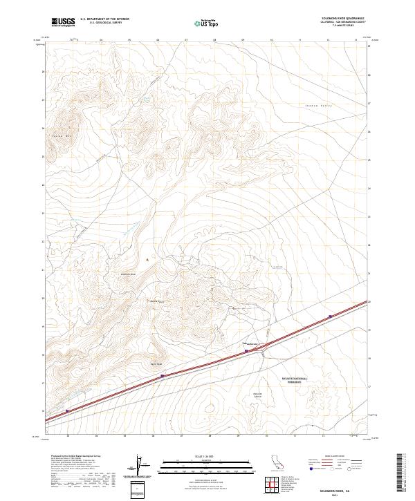 Solomons Knob 2021 topographic map thumbnail