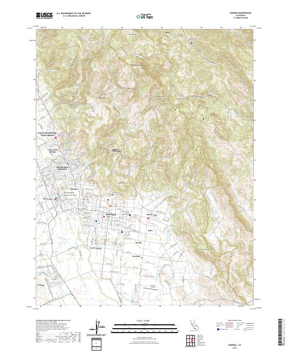 Sonoma 2021 topographic map thumbnail
