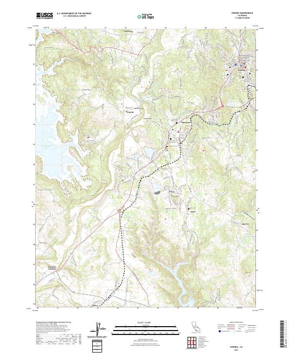 Sonora 2021 topographic map thumbnail