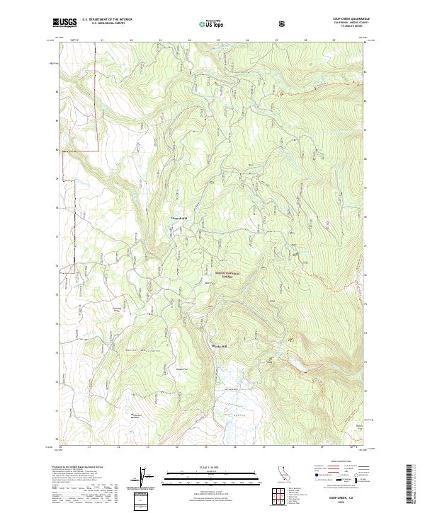Soup Creek topographic map thumbnail